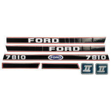 Aufkleber Aufklebersatz Haubenaufkleber Typenschild für Ford / New Holland 7810