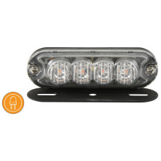 LED Blitzleuchte flache Baureihe Funktion: Einzelblitz Doppelblitz 12-24V Gelb