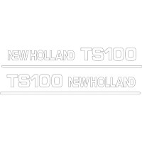 Typenschild Aufkleber für Ford / New Holland TS100 - 82013696, 82013697