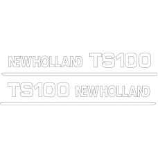 Typenschild Aufkleber für Ford / New Holland TS100 - 82013696, 82013697