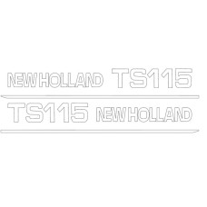 Typenschild - Schriftzug - Aufkleber passend für Ford / New Holland TS115