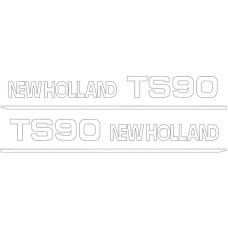 Typenschild - Schriftzug - Aufkleber passend für Ford / New Holland TS90