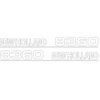 Typenschild - Schriftzug - Aufkleber passend für Ford / New Holland 8360