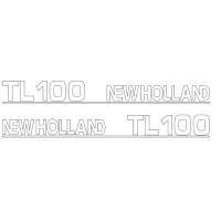 Typenschild - Schriftzug - Aufkleber passend für Ford / New Holland TL100