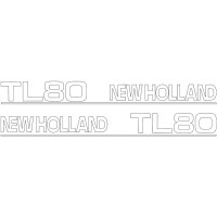 Typenschild - Schriftzug - Aufkleber passend für Ford / New Holland TL80