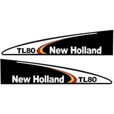 Typenschild - Schriftzug - Aufkleber passend für Ford / New Holland TL80 Typenschild - Schriftzug - Aufkleber passend für Ford / New Holland TL80