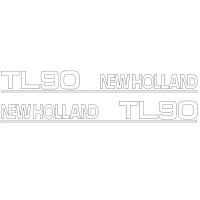 Typenschild - Schriftzug - Aufkleber passend für Ford / New Holland TL90