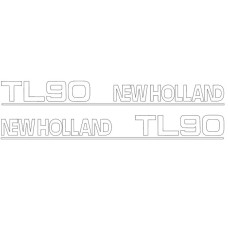 Typenschild - Schriftzug - Aufkleber passend für Ford / New Holland TL90