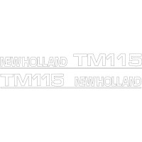 Typenschild - Schriftzug - Aufkleber passend für Ford / New Holland TM115