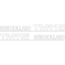 Typenschild - Schriftzug - Aufkleber passend für Ford / New Holland TM115