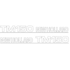 Typenschild - Schriftzug - Aufkleber passend für Ford / New Holland TM150