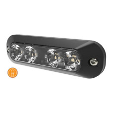 LED Warnlicht, 4 LEDs, Lichtfarbe: Gelb