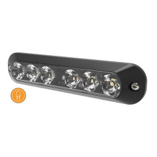 LED Warnlicht, 6 LEDs, Lichtfarbe: Gelb