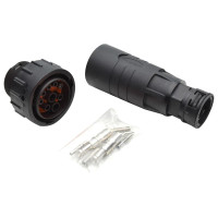 ISOBUS - Stecker DuraMate 6mm mit Adapter für Wellrohre