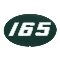 2x Aufkleber Typenschild für Massey Ferguson MF 165 - 1866946M1, 3406974M91