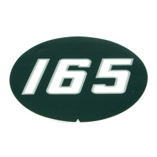 2x Aufkleber Typenschild für Massey Ferguson MF 165 - 1866946M1, 3406974M91