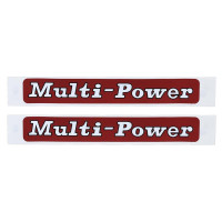 Aufkleber Multipower Typenschild für Massey Ferguson MF Multi Power  880780M1