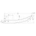 Frontladerzinken - gebogen 500mm, (Flach) Passend für 55331 Faucheux VARIOUS
