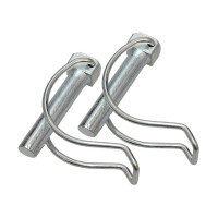 2x Klappsplint (Bügelsplint), Stift Ø10mm x 60mm 