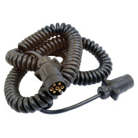Spiralkabel 7 Meter Kunststoffstecker