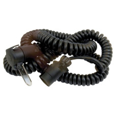 Sprialkabelverlängerung 7m lang - 7-polig Sprialkabelverlängerung 7m lang - 7-polig