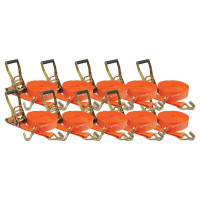 10x Spanngurt - Standard Bauhöhe, Länge : 10M (J Haken)