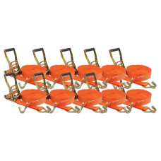 10x Spanngurt - Standard Bauhöhe, Länge : 10M (J Haken)