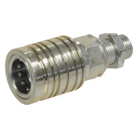 Hydraulikmuffe Muffe 1/2 Gehäusegröße x M18 x 1.50 Metrisch Schottgewinde