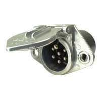 Metallsteckdose 7-polig 24 Volt