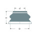 Dichtmanschette Staubschutz für Kugel- und Axialgelenke 27mm x 62mm x 42mm
