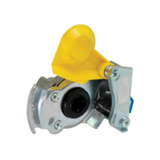 Druckluftkupplung M16x1,5 gelb mit Ventil