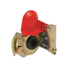 Druckluftkupplung M16x1,5 rot mit Ventil