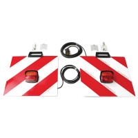 Halogen Warntafelsatz beidseitig mit Beleuchtung 12V, Rechts und Links