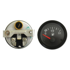 Kraftstoffvorratsanzeige - 24V - Ø 46mm Skaliert für Hebelgeber mit Beleuchtung