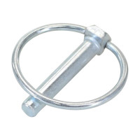 25x Klappsplinte (rund), Stift Ø8mm x 44.5mm 