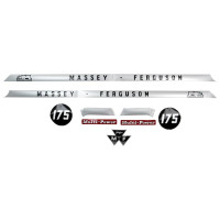 Aufkleber Aufklebersatz Haubenaufkleber Typenschild für Massey Ferguson MF 175