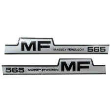 Aufkleber Aufklebersatz Haubenaufkleber Typenschild für Massey Ferguson MF 565
