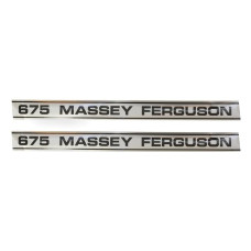 Aufkleber Aufklebersatz Typenschild für Massey Ferguson MF 675 1680922M1 1680921M1