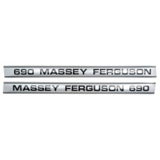 Aufkleber Aufklebersatz Haubenaufkleber Typenschild für Massey Ferguson MF 690