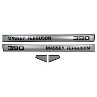 Aufkleber Aufklebersatz Typenschild für Massey Ferguson 390 - 3901083M91
