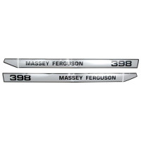 Aufkleber Aufklebersatz Typenschild für Massey Ferguson 398 - 3900323M92 300323M91