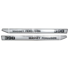 Aufkleber Aufklebersatz Typenschild für Massey Ferguson 398 - 3900323M92 300323M91