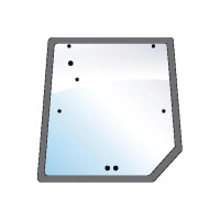 Heckscheibe für Massey Ferguson 5609 5612 6120 6245 6445 6480 7465 8210 8250 8280