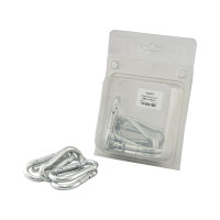 6x Karabinerhaken, Haken Ø8mm x 80mm