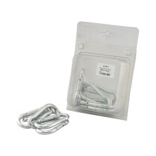 6x Karabinerhaken, Haken Ø8mm x 80mm