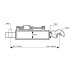 Hydraulischer Oberlenker (Kat.-/2) and Haken Länge 670/968mm