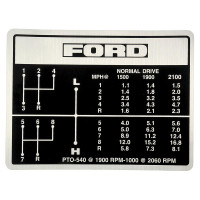 Schaltschema für Ford / New Holland 2000 2310 3055 3150 3400 3600 4340 5200 6700