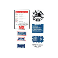 Typenschild Aufkleber Schriftzüge für Ford / New Holland - Fordson 2N 8N 9N