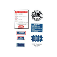 Typenschild Aufkleber Schriftzüge für Ford / New Holland - Fordson 2N 8N 9N