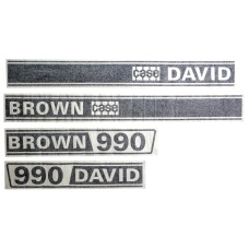 Typenschild - Schriftzüge - Aufkleber für David Brown 990 - K949207, K947733 Typenschild - Schriftzüge - Aufkleber für David Brown 990 - K949207, K947733